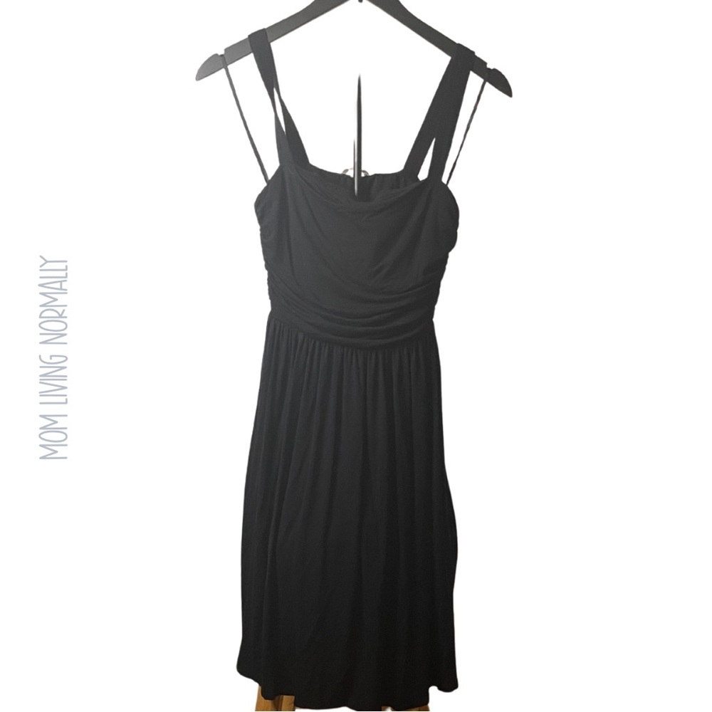Soma Elegant Black Midi Dress